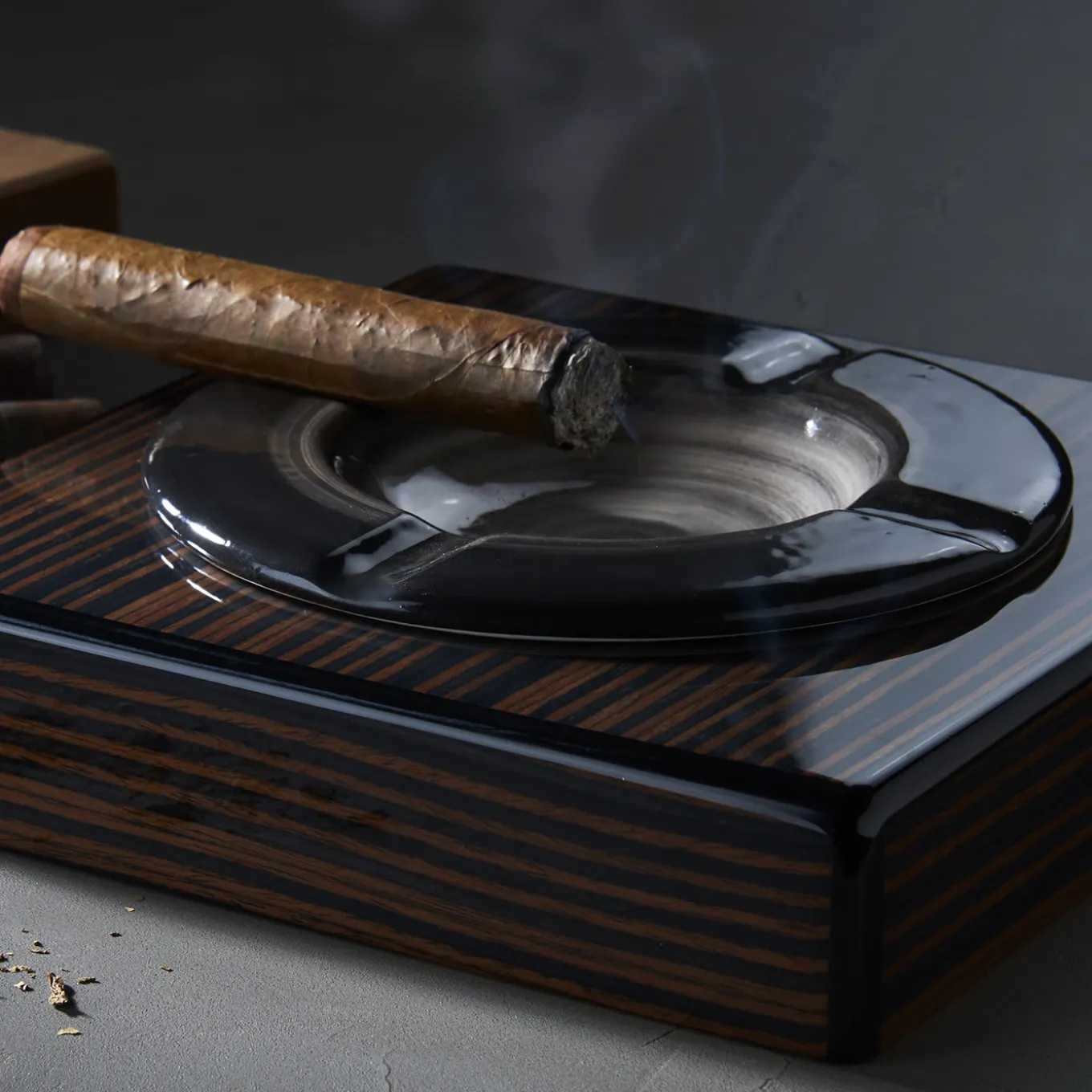 Roma Ebony Ashtray