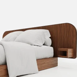 Roma Oak Wood Bed