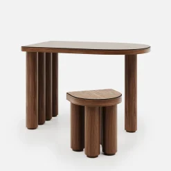 Roma Oak Wood Desk