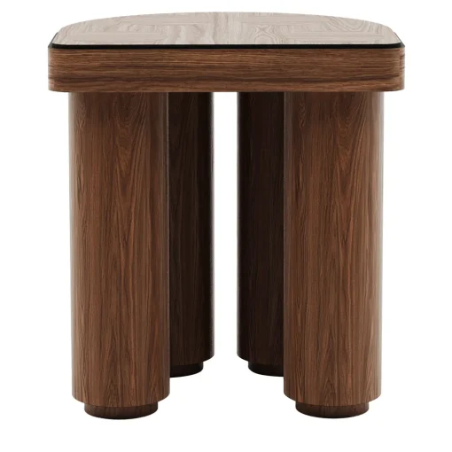 Roma Oak Wood Stool