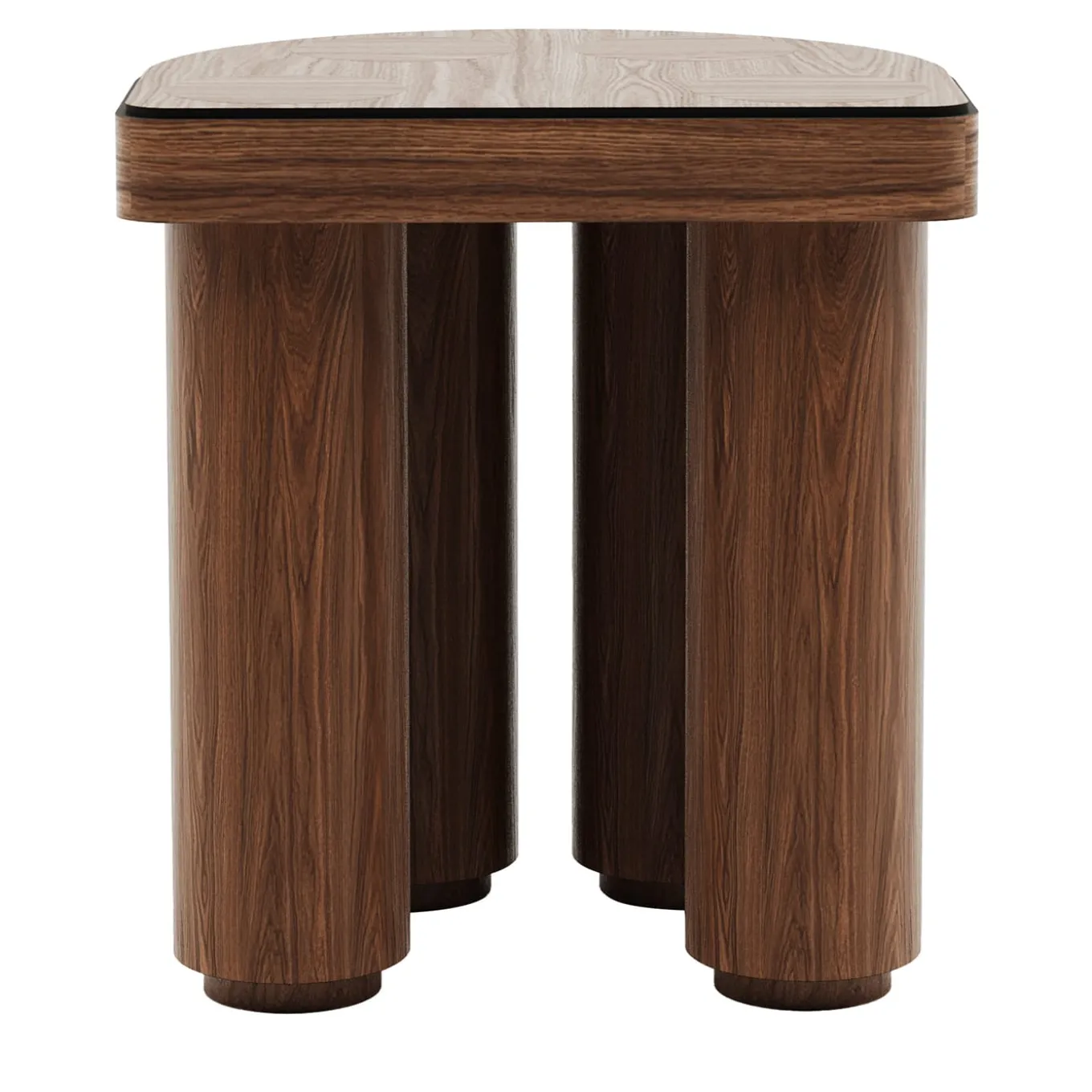 Roma Oak Wood Stool