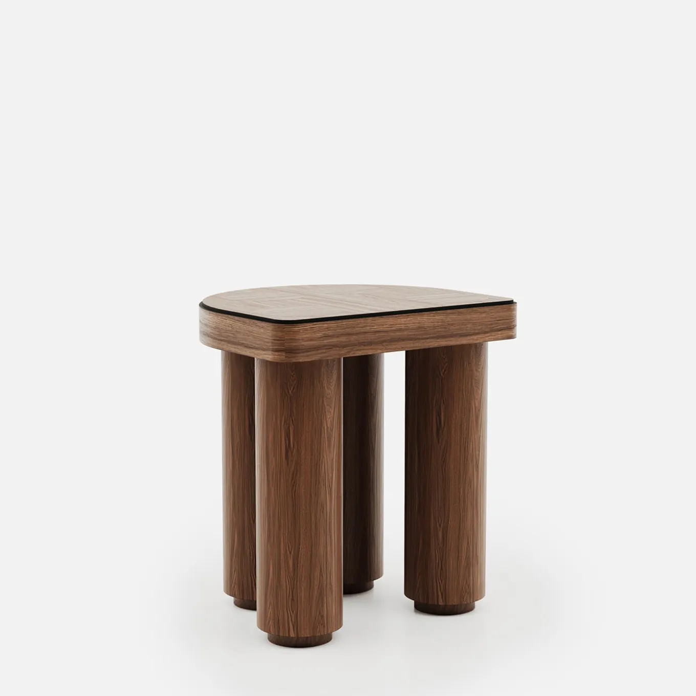 Roma Oak Wood Stool