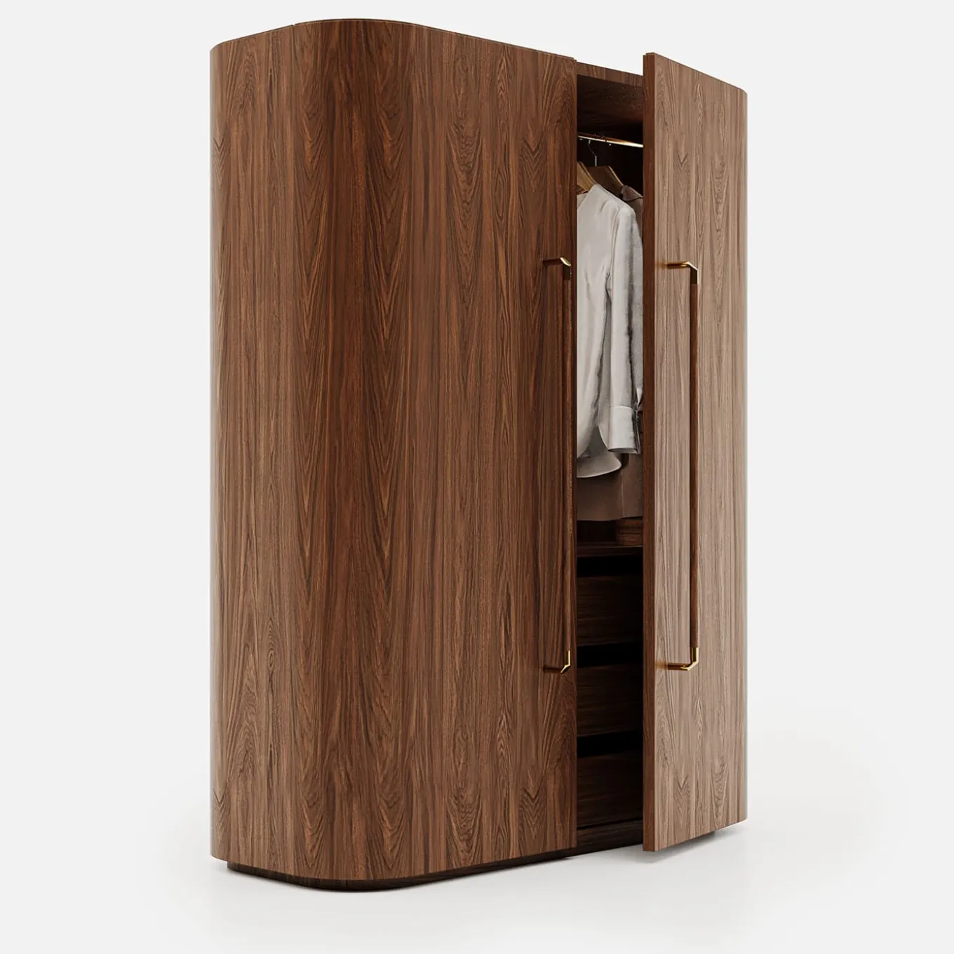 Roma Oak Wood Wardrobe