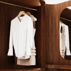 Roma Oak Wood Wardrobe