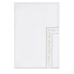 Roma White & Silver Olive US King Duvet Cover