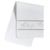 Roma White & Silver Olive Hand Towel