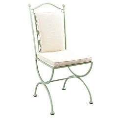 Rombi Outdoor Green Wrought Chair in Stainless Steel