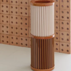 Rombini B Brown and Rose Vase by Ronan & Erwan Bouroullec