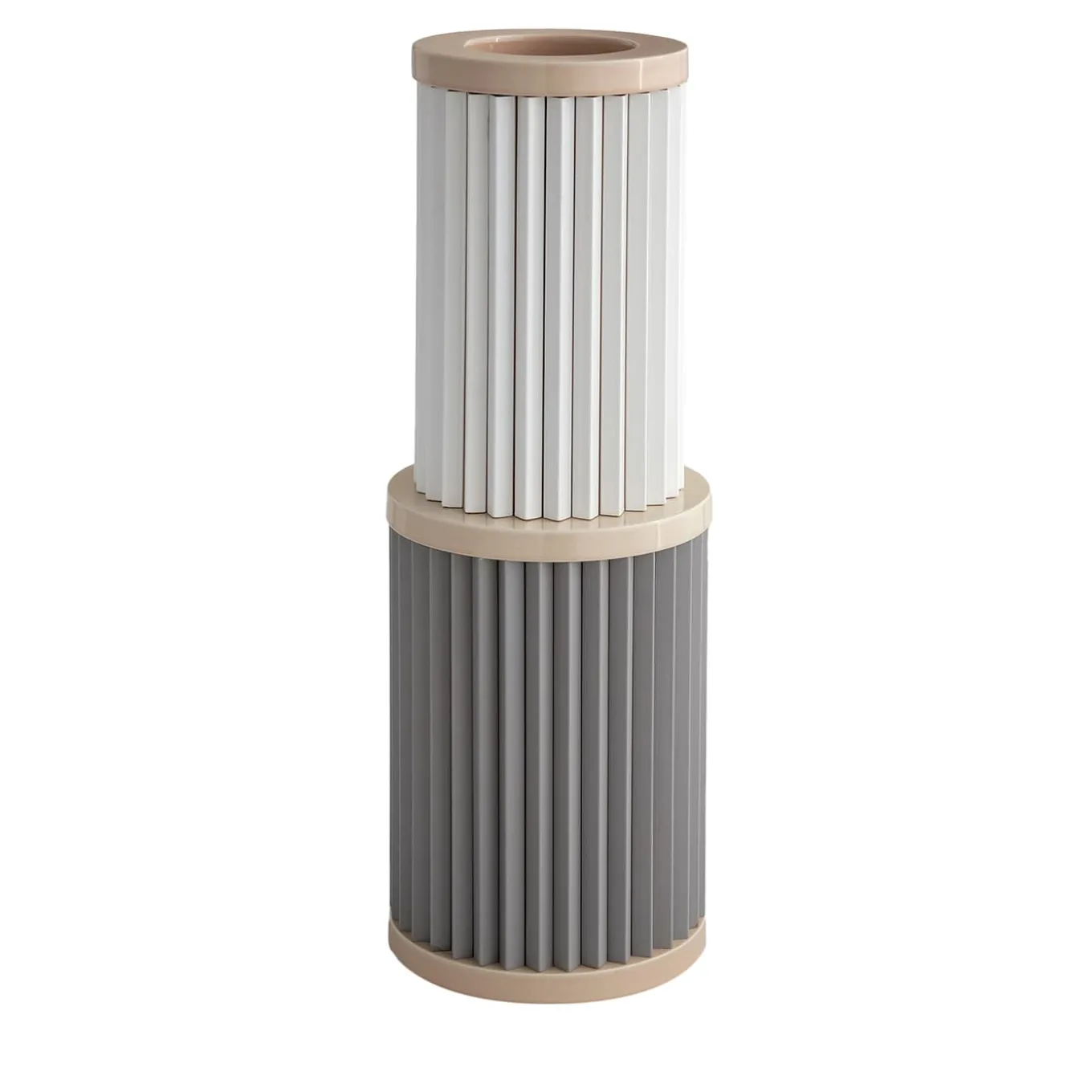 Rombini C White and Gray Vase by Ronan & Erwan Bouroullec