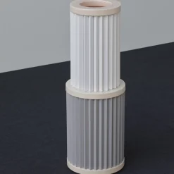 Rombini C White and Gray Vase by Ronan & Erwan Bouroullec