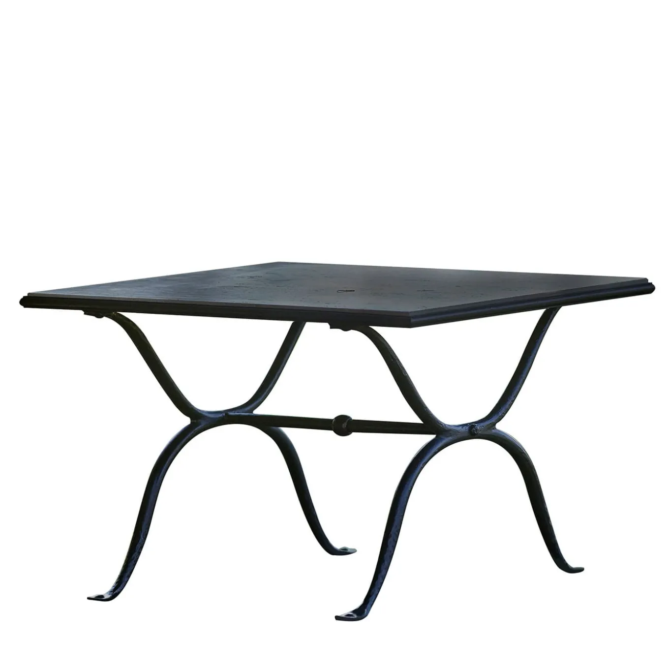 Rombo-Mac Square Black Iron Outdoor Dining Table