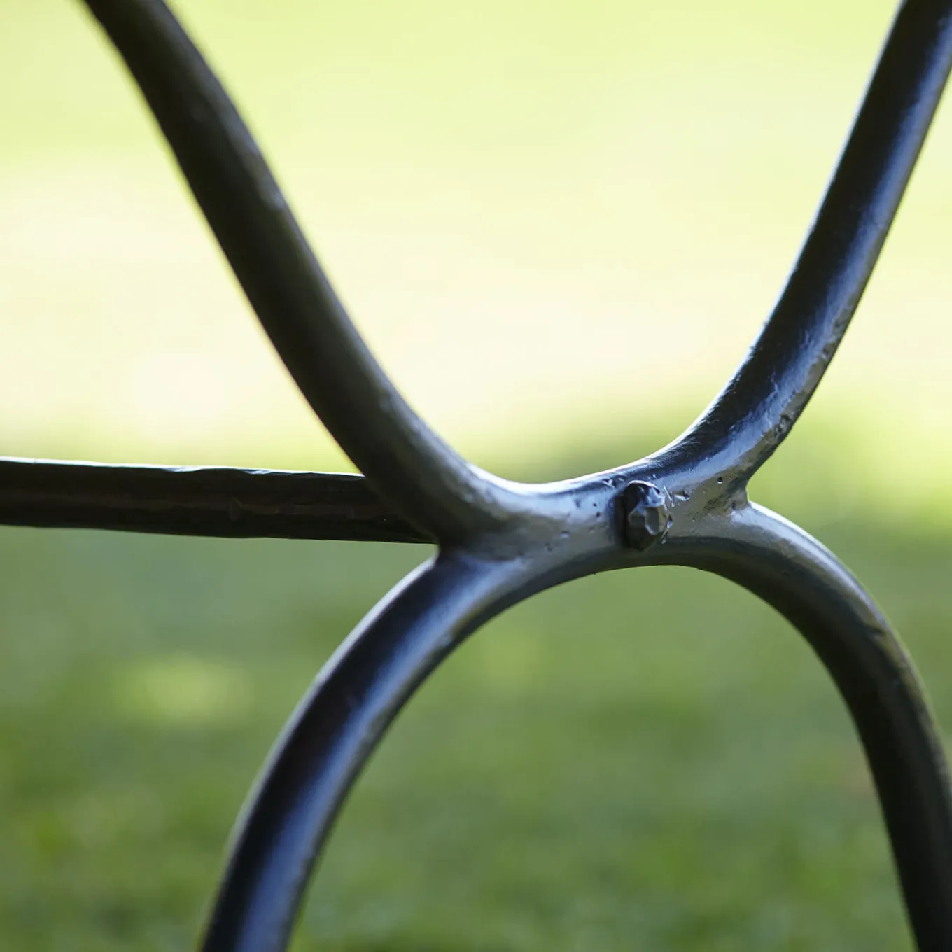 Rombo-Mac Square Black Iron Outdoor Dining Table