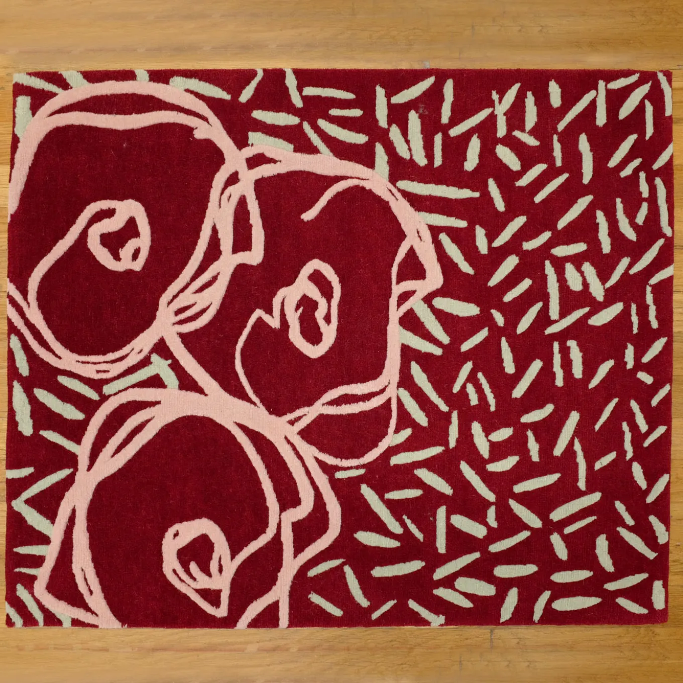 Room For Ritual Floral Wool Rug