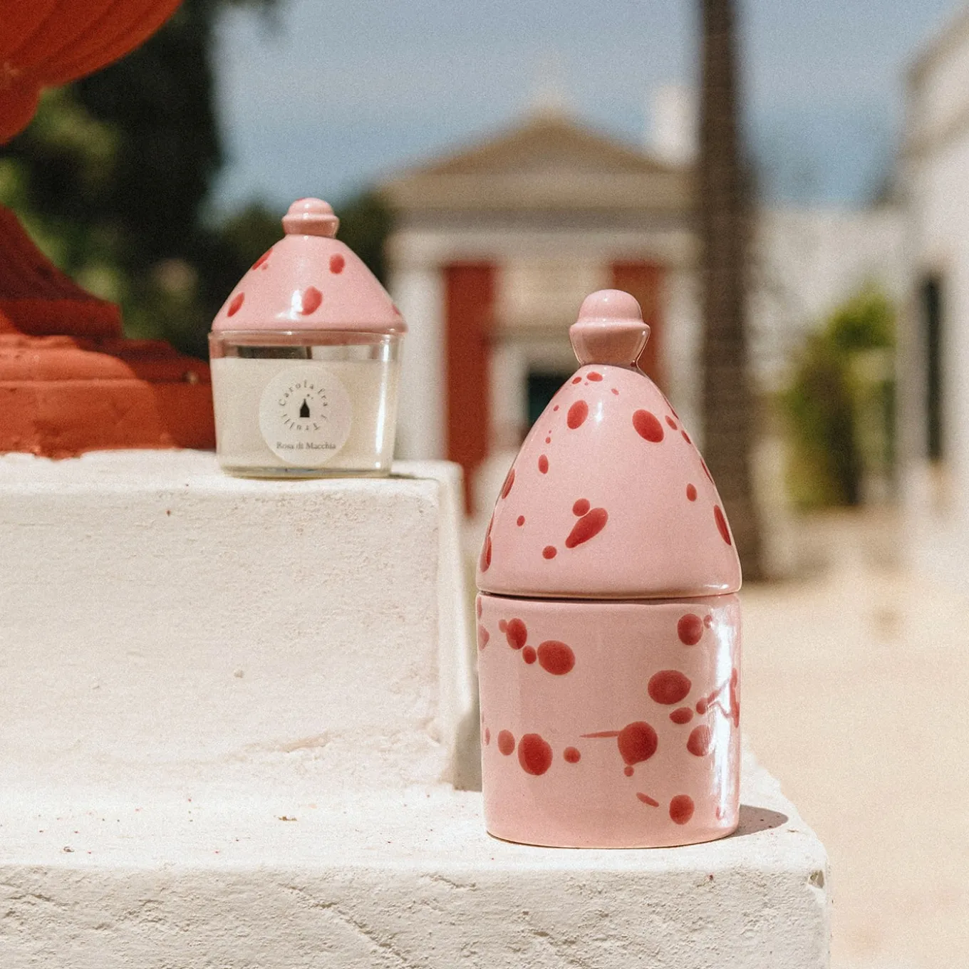 Rosa di Macchia Scented Candle with Ceramic