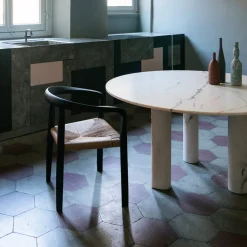 Rosa Portogallo Marble Lovemelovemenot Dining Table by Michael Anastassiades