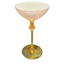 Rosa Set of 6 Pink Champagne Glasses