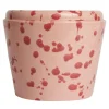 Rose and Burgundy Ceramic Cachepot Vase