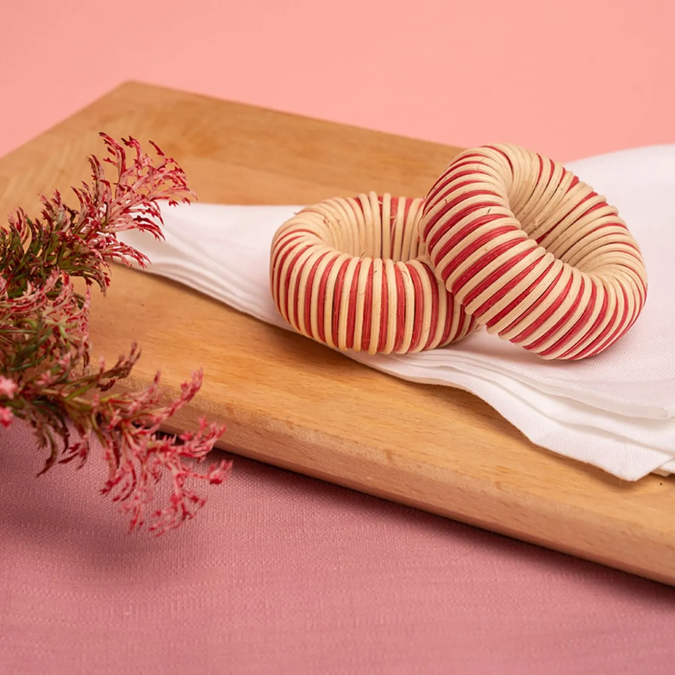 Rose Geranium Napkin Holders