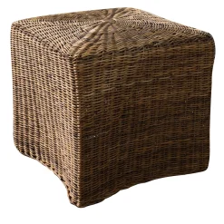 Rossiccio Straw Pouf by Massimo Castagna