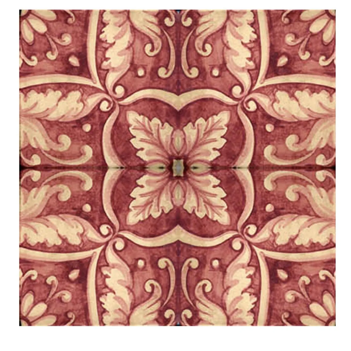 Rosso Ficus Indica Set of 4 Tiles #4