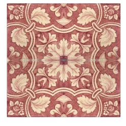 Rosso Ficus Indica Set of 4 Tiles #8