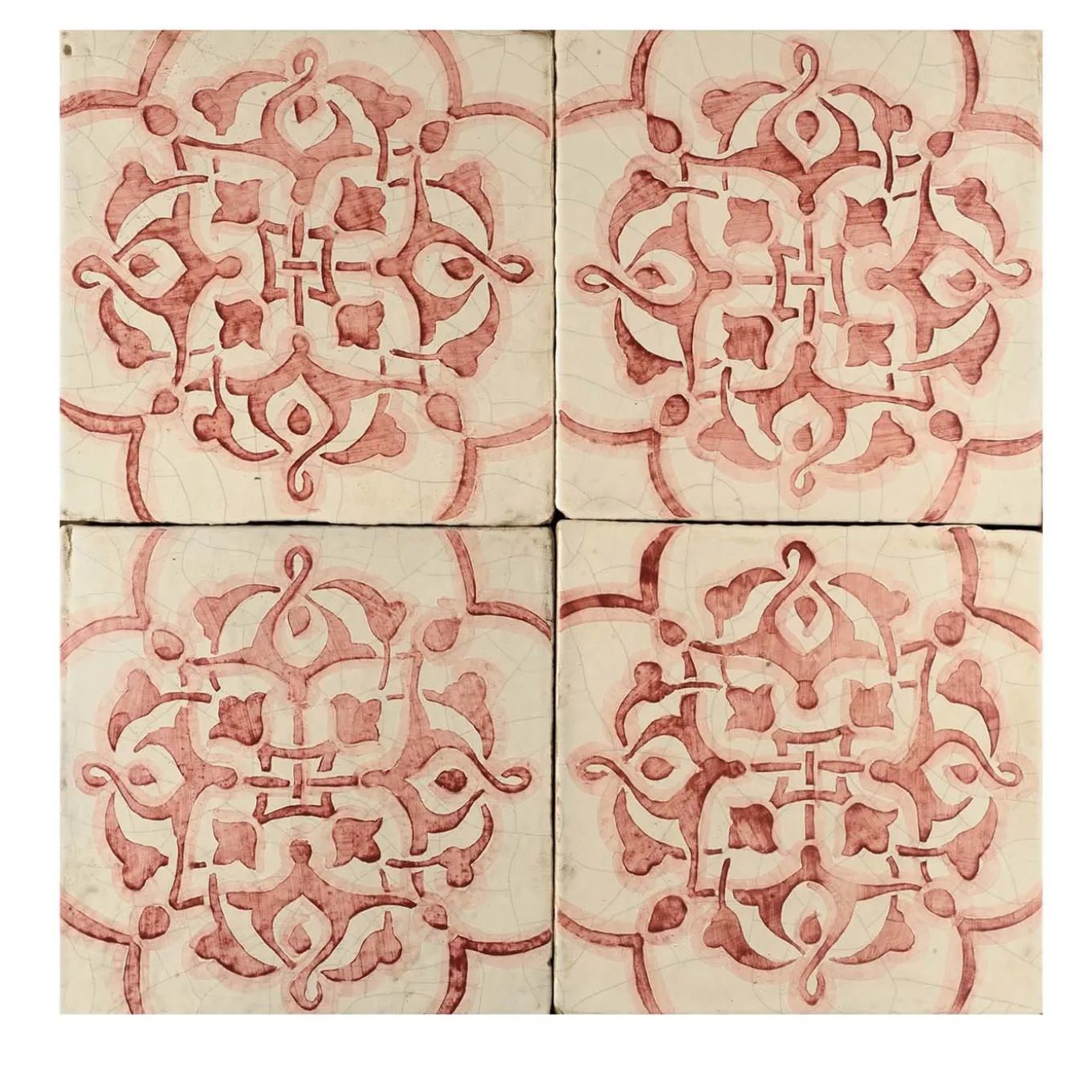 Rosso Ficus Indica Set of 4 Tiles #7