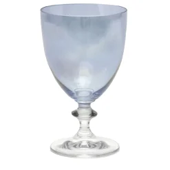 Rosy Set of 2 Blue Water Goblets