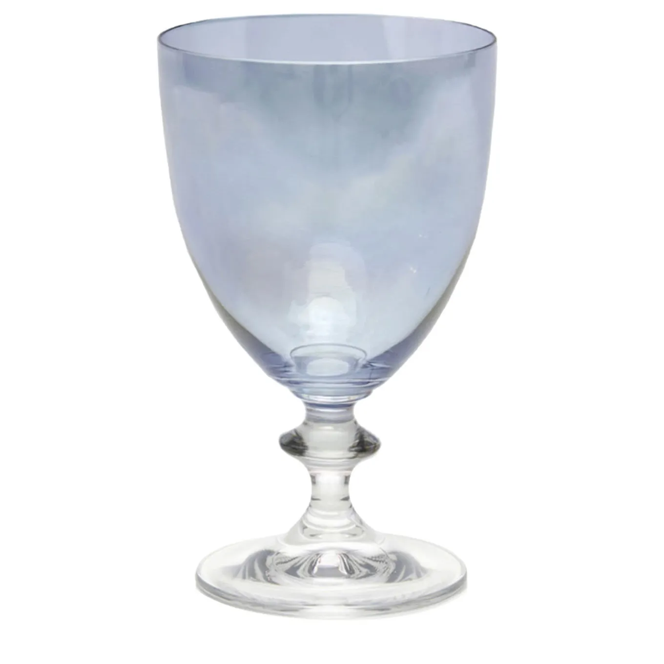 Rosy Set of 2 Blue Water Goblets