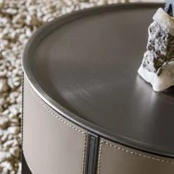 Round Bedside Table by Giuseppe Bavuso