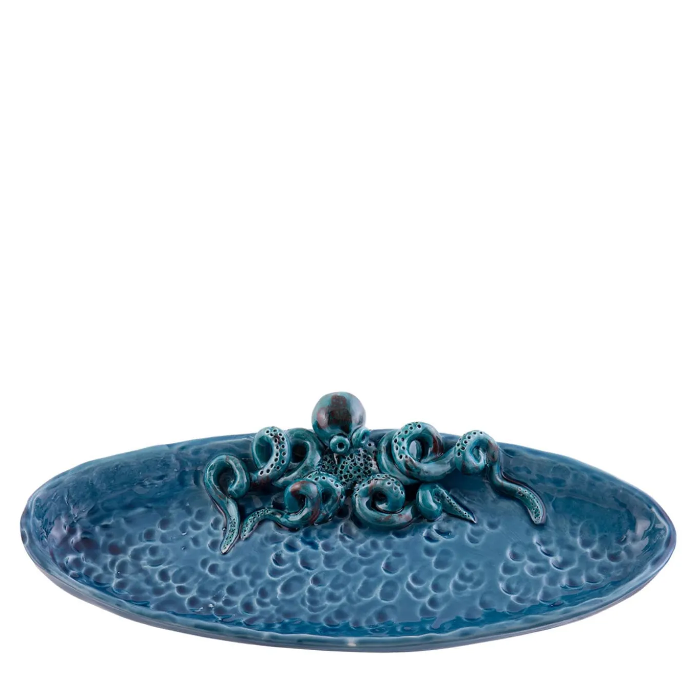 Round Plate with Octupus