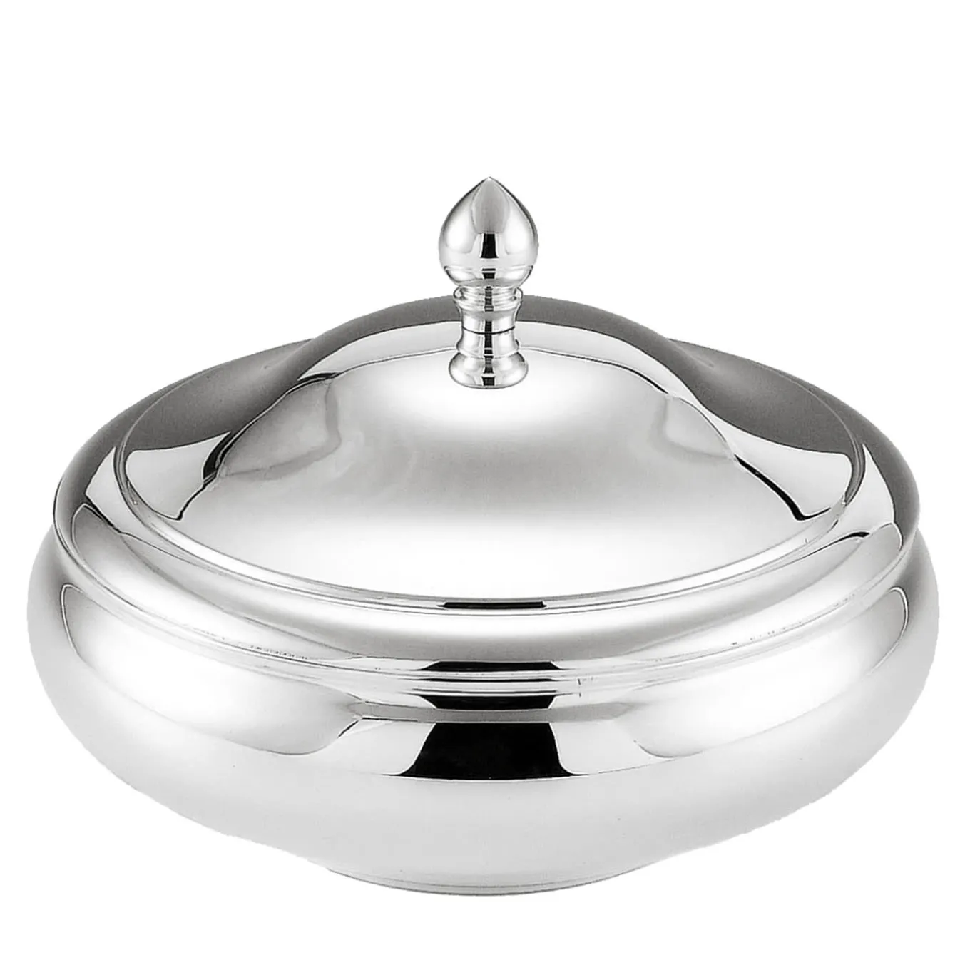 Round Silver Bonbon Box