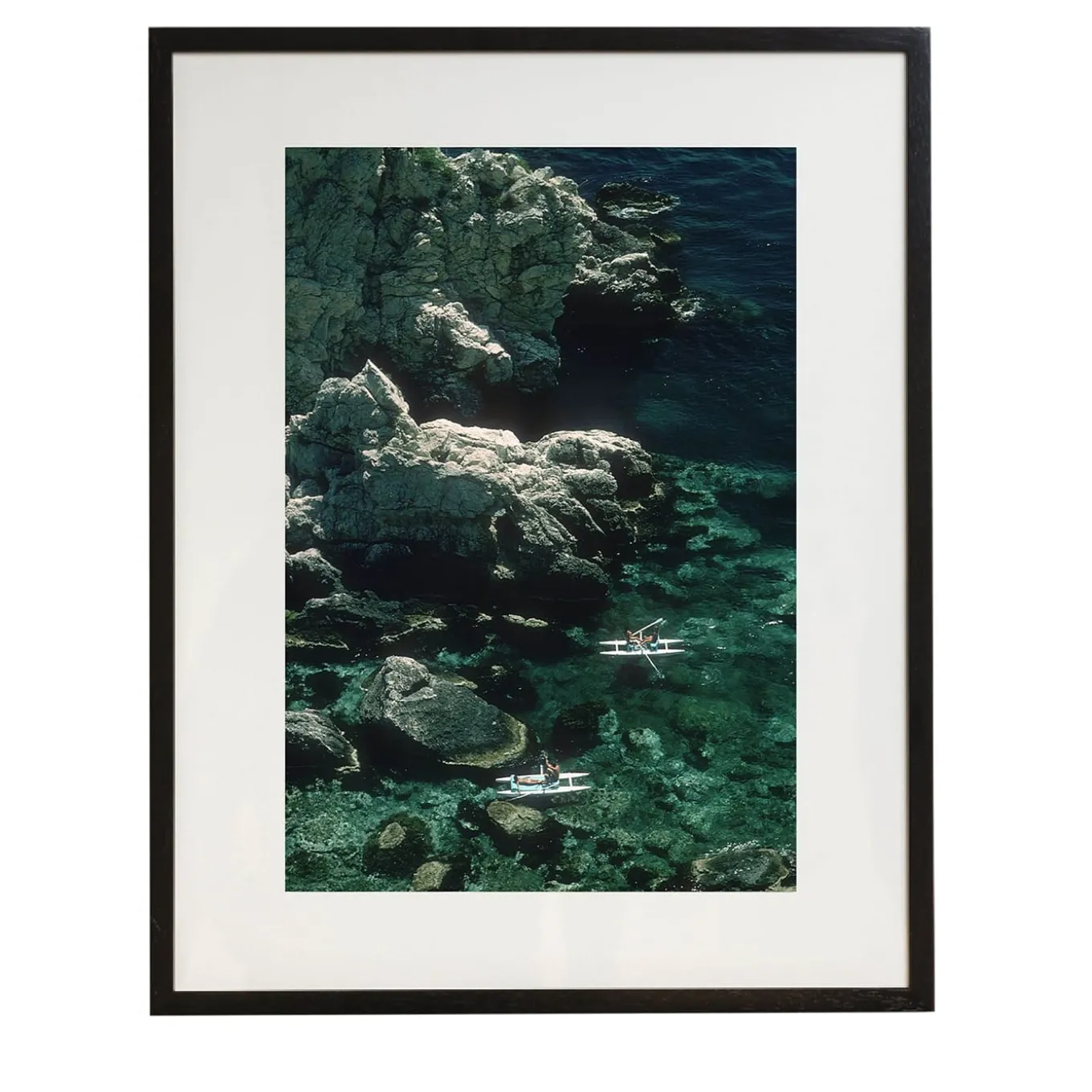Rowing Off Sicily Small Framed Print