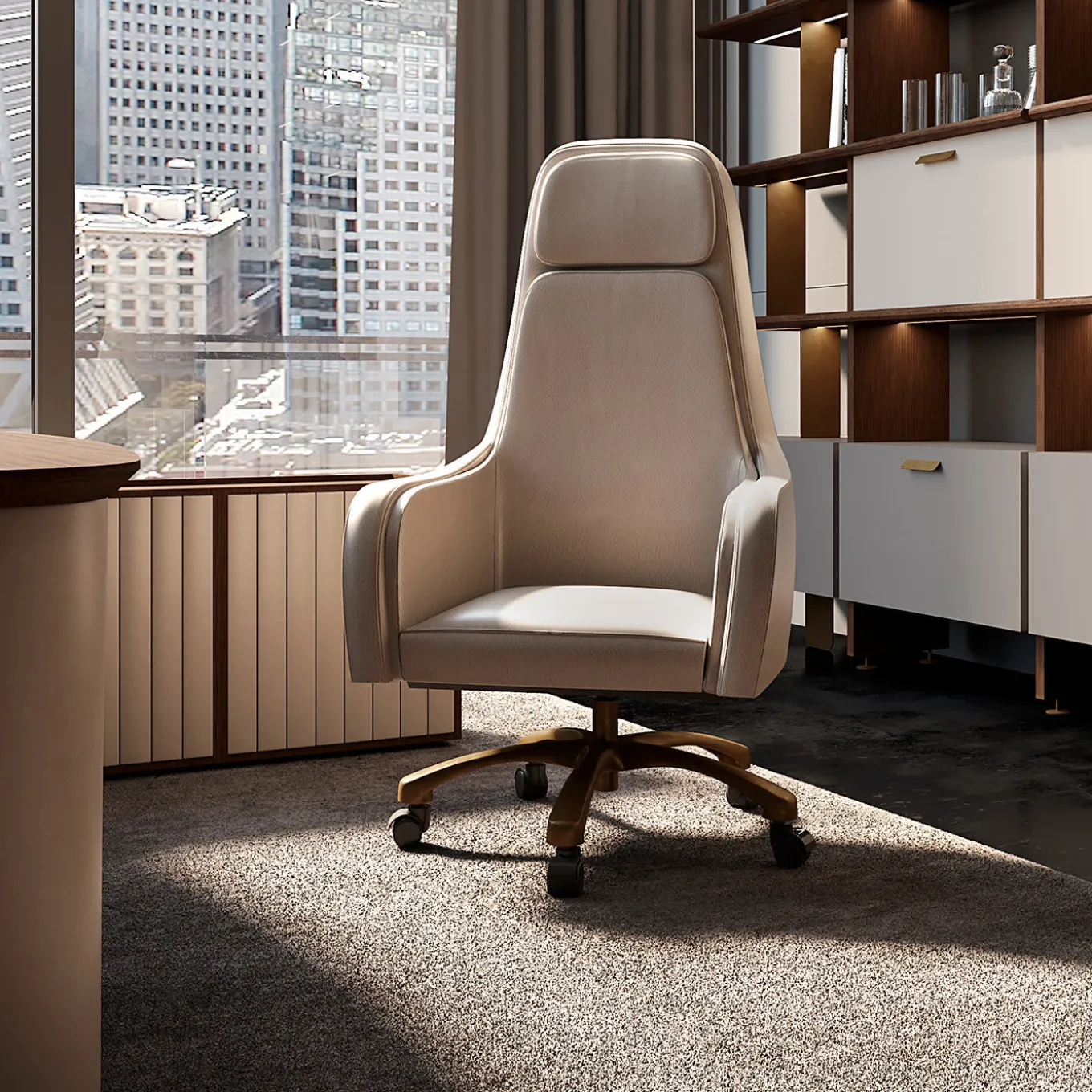 Royal Desk Swivel Armchair