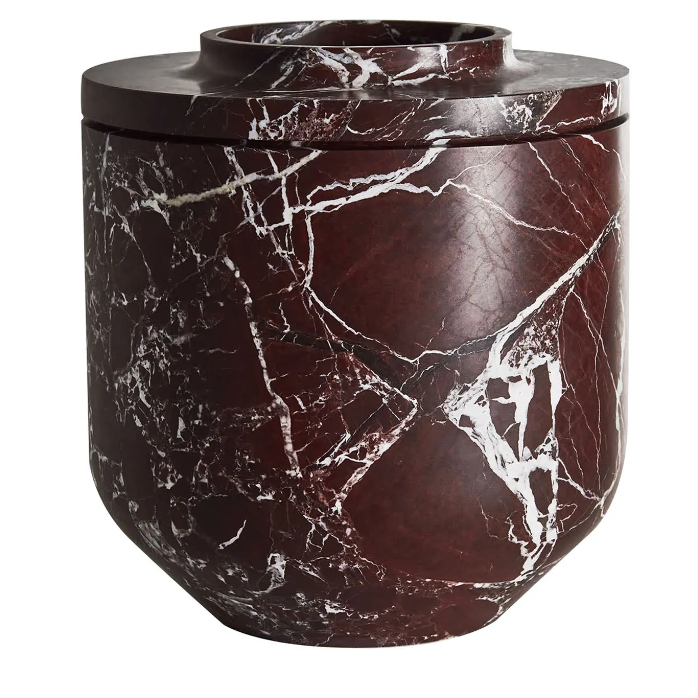 Royal Large Vase in Rosso Lepanto