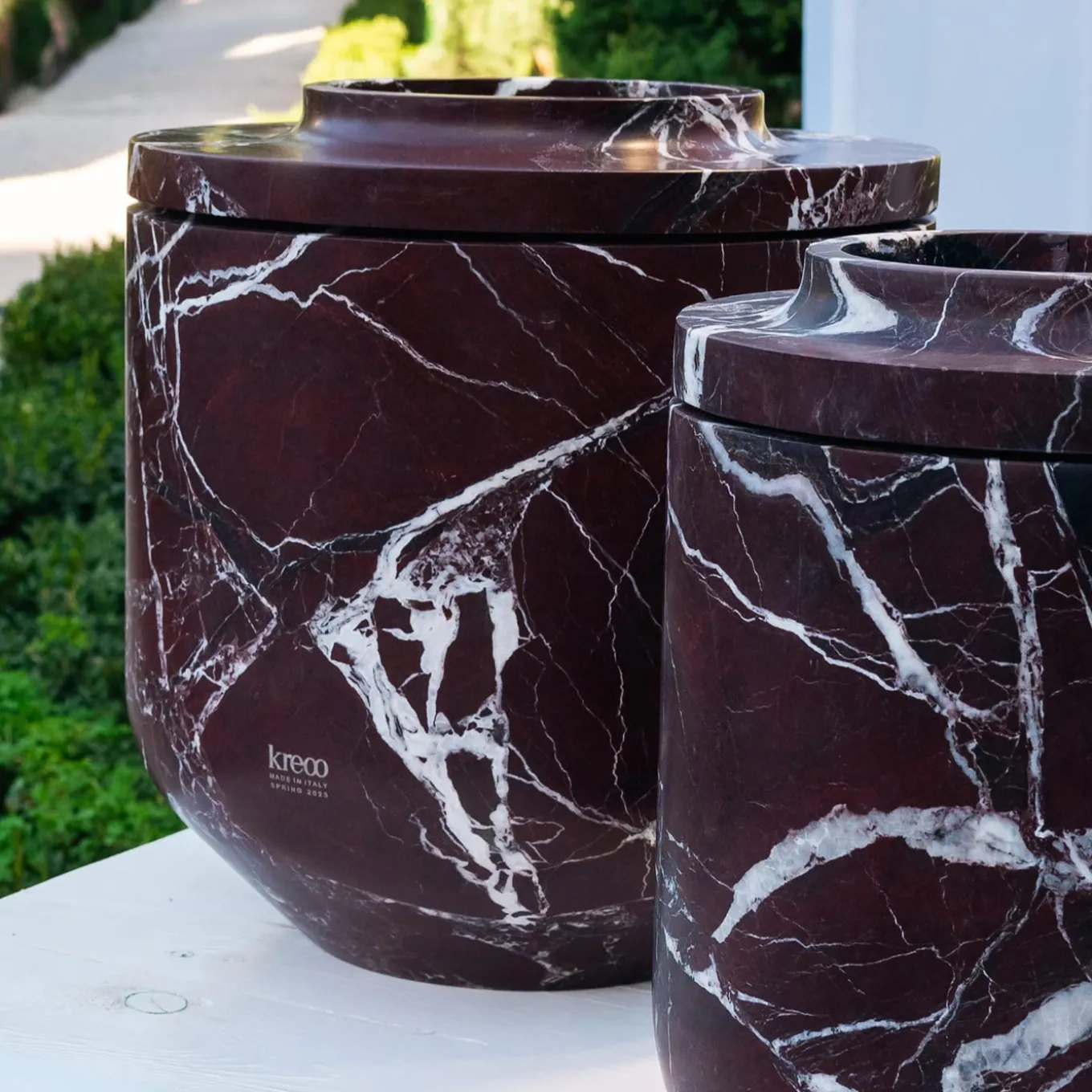 Royal Large Vase in Rosso Lepanto