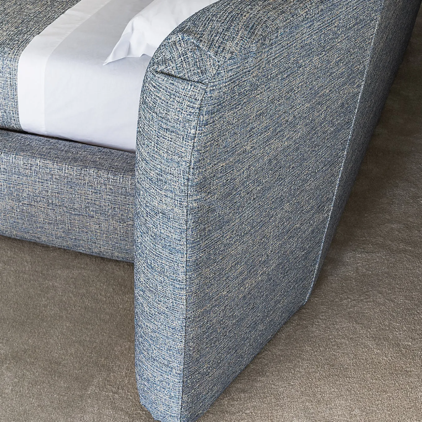 Royale Bed, Blue Fabric by Castello Lagravinese