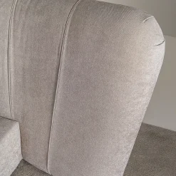 Royale Stripe Bed, greige Fabric by Castello Lagravinese