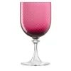 Rubino Red Twisted Water Glass