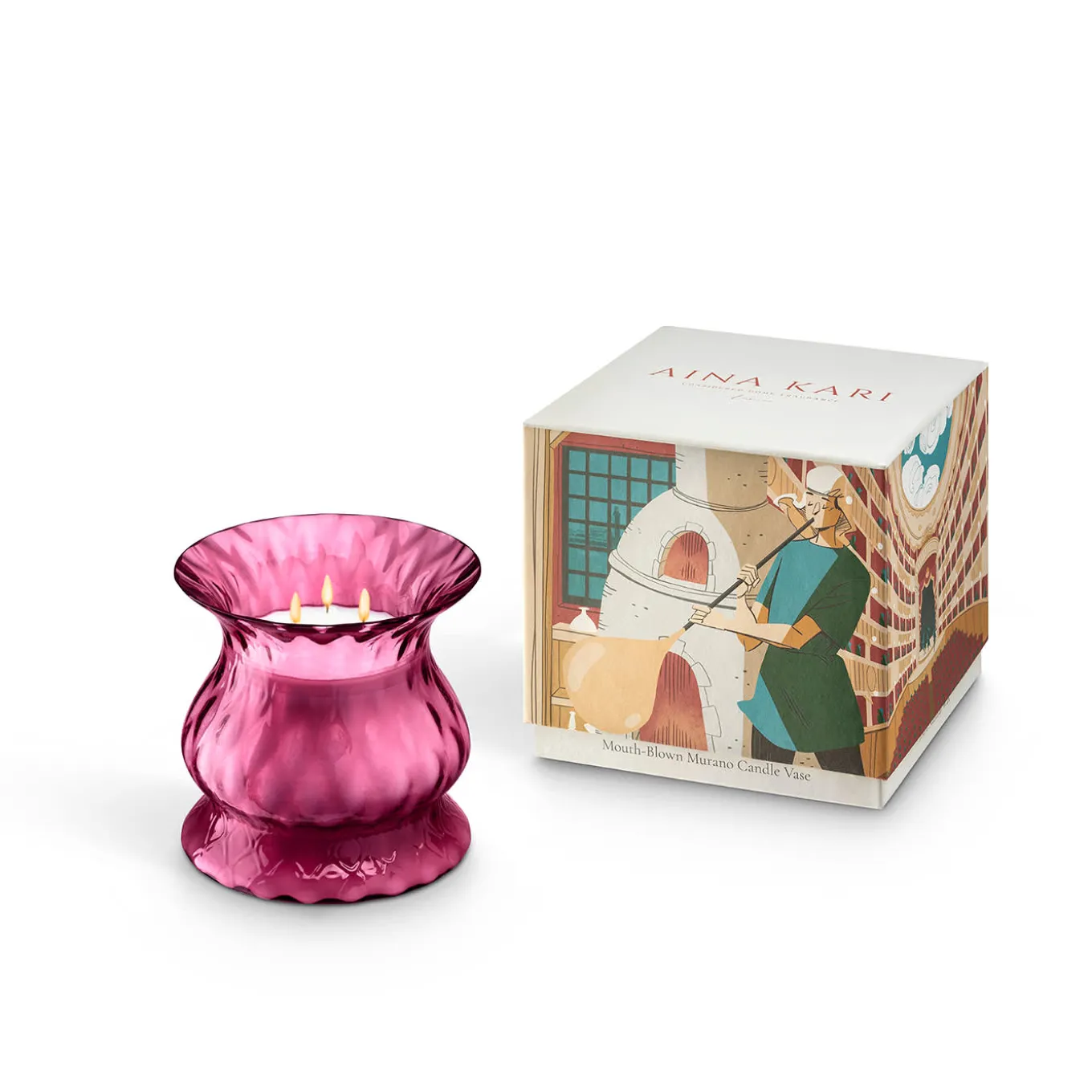 Ruby Tulip Candle