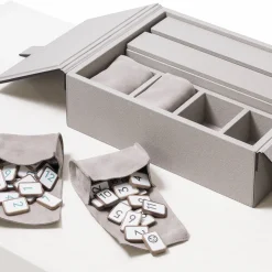 Rummikub Gray Leather Game Set