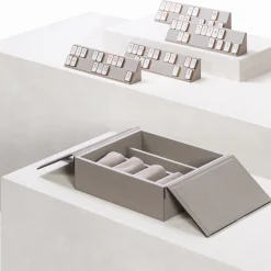 Rummikub Gray Leather Game Set