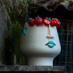 Russidda Multicolor Ceramic Figurative Vase