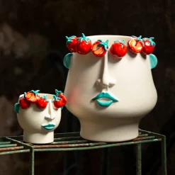 Russidda Multicolor Ceramic Figurative Vase