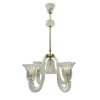 50s Restored Murano Glass Chandelier by Seguso