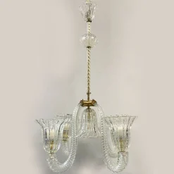 50s Restored Murano Glass Chandelier by Seguso