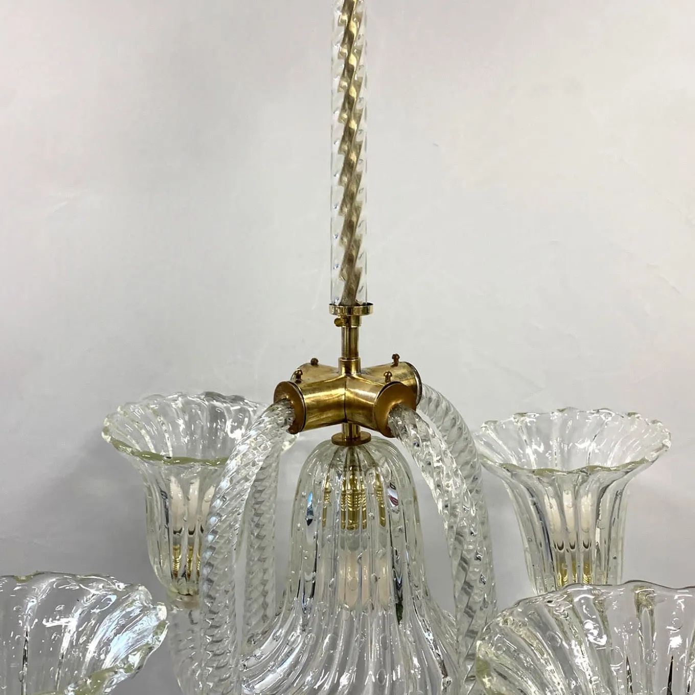 50s Restored Murano Glass Chandelier by Seguso