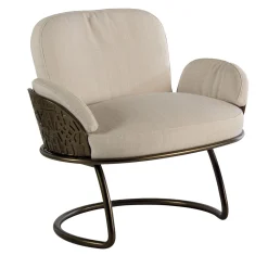 70s White Armchair