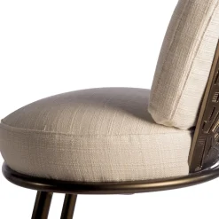 70s White Armchair