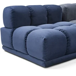 Sacai 3-Module Gray & Blue Sofa