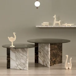 Safari Travertine Snake Sculpture